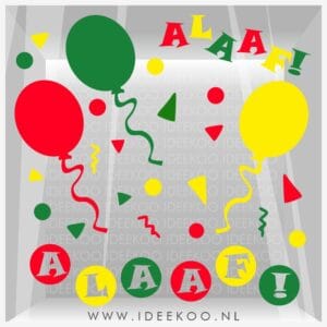 Carnavalsticker set Alaaf 45 delig