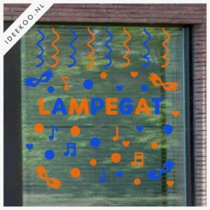 Carnavalsticker Lampegat versierset - Afbeelding 4