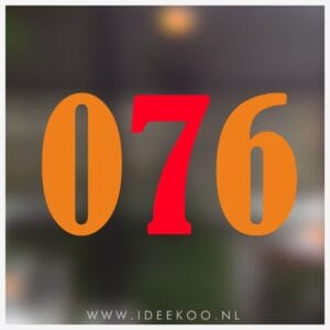 076 Kielegat Raamsticker - Afbeelding 2