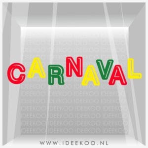 Carnavalsticker Carnavals letters