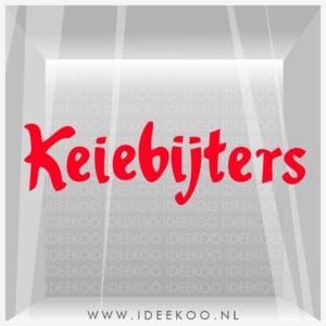 Keijebijters Raamsticker