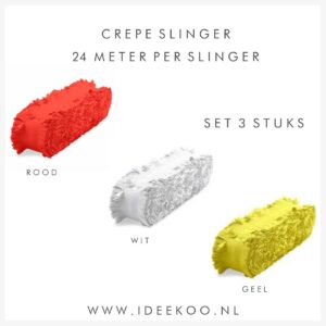 Crepeguirlande set 3 stuks Oeteldonk