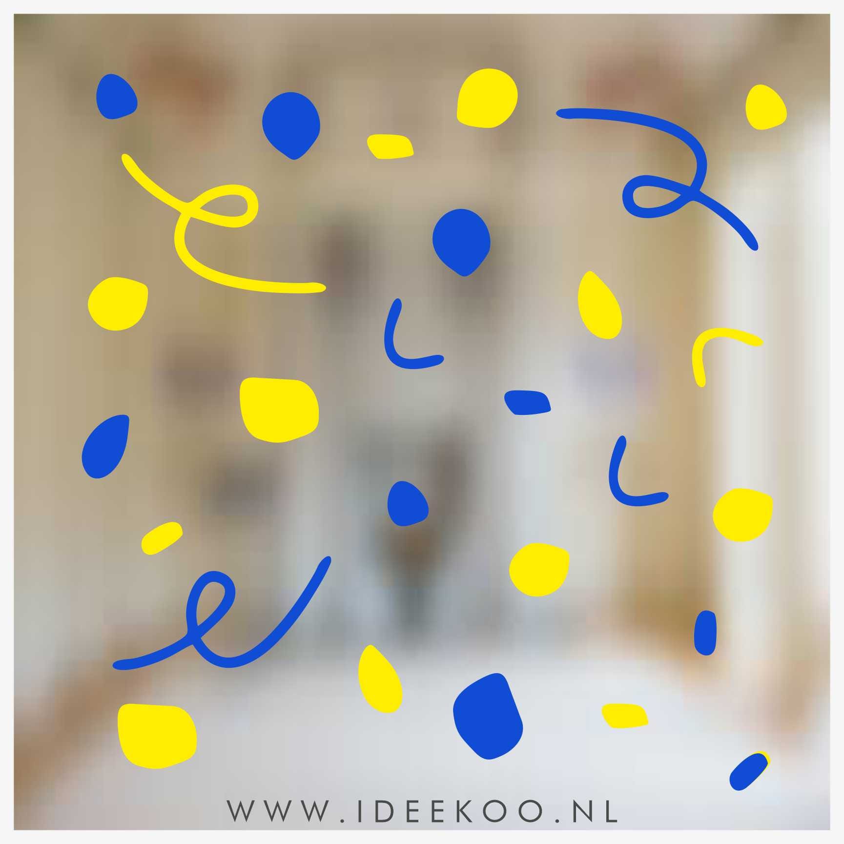 Confetti speels blauw geel ’t Waoterrijk - Afbeelding 2