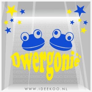 Dwergonië raamsticker